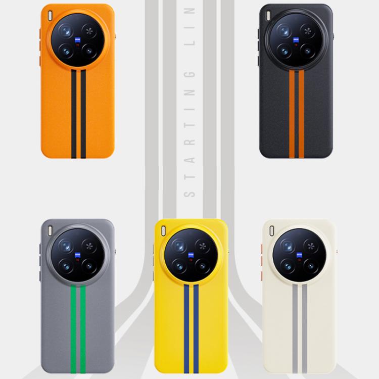 For vivo X300 Pro Boundless Rock Sand Starting Line Series Contrast Color Magnetic Phone Case