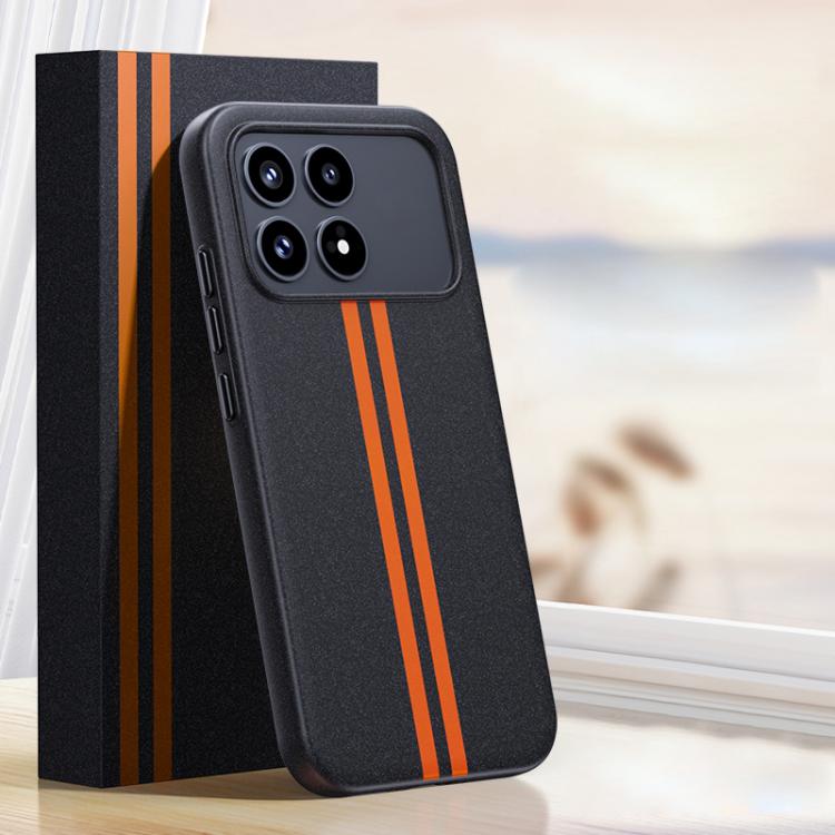 For Redmi K90 / Poco F8 Pro 5G Boundless Rock Sand Starting Line Series Contrast Color Magnetic Phone Case