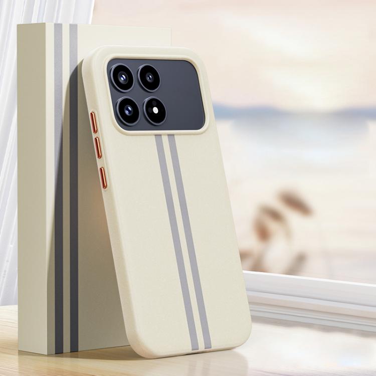 For Redmi K90 / Poco F8 Pro 5G Boundless Rock Sand Starting Line Series Contrast Color Magnetic Phone Case