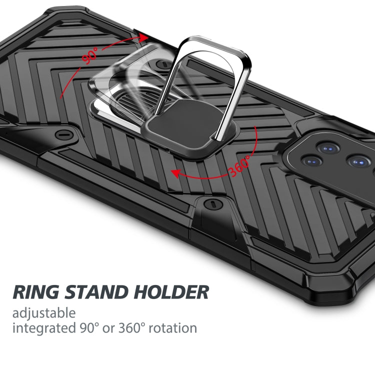 For Vivo V19 Cool Armor PC + TPU Shockproof Case with 360 Degree Rotation Ring Holder