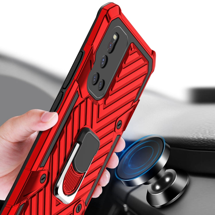For Vivo V19 Cool Armor PC + TPU Shockproof Case with 360 Degree Rotation Ring Holder
