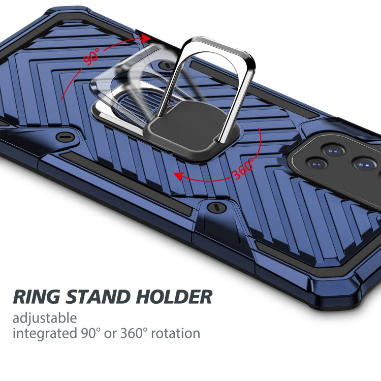 For Vivo V19 Cool Armor PC + TPU Shockproof Case with 360 Degree Rotation Ring Holder