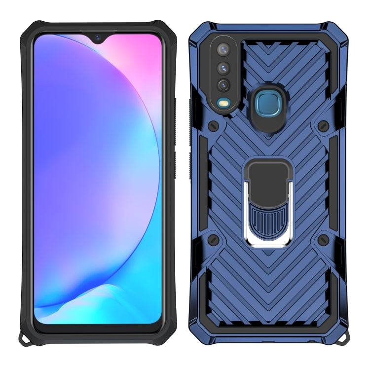 For Vivo Y17 Cool Armor PC + TPU Shockproof Case with 360 Degree Rotation Ring Holder