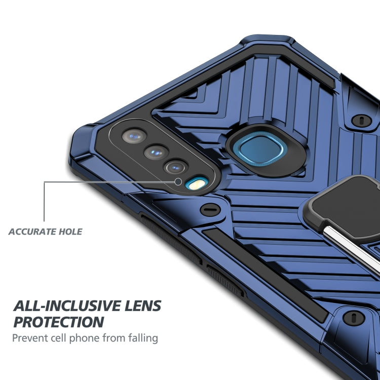 For Vivo Y17 Cool Armor PC + TPU Shockproof Case with 360 Degree Rotation Ring Holder