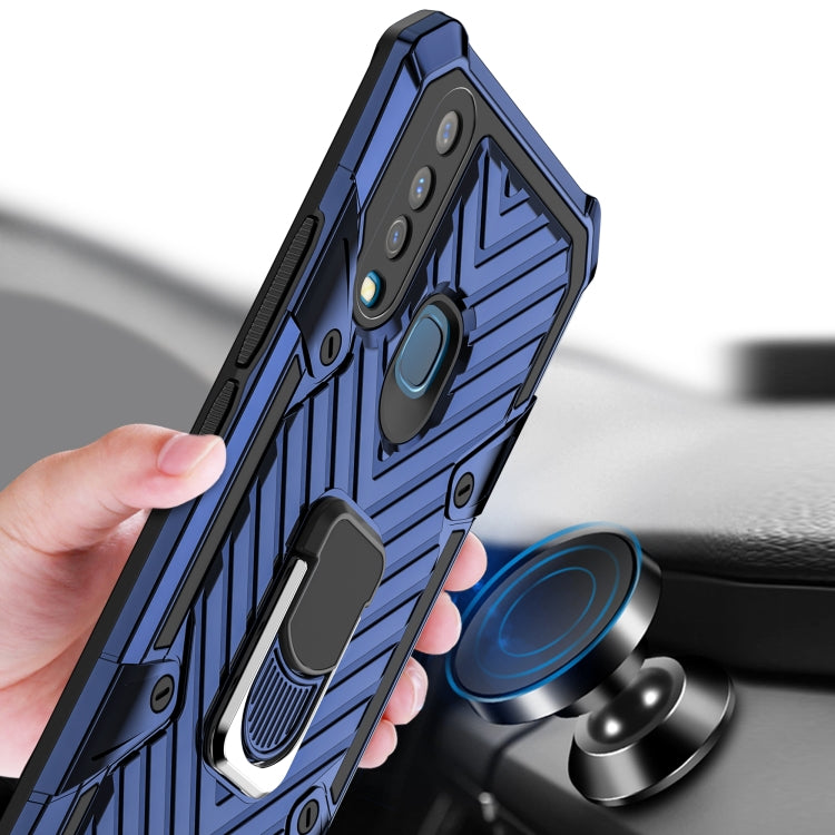 For Vivo Y17 Cool Armor PC + TPU Shockproof Case with 360 Degree Rotation Ring Holder