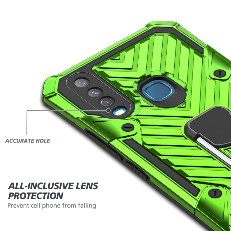 For Vivo Y17 Cool Armor PC + TPU Shockproof Case with 360 Degree Rotation Ring Holder