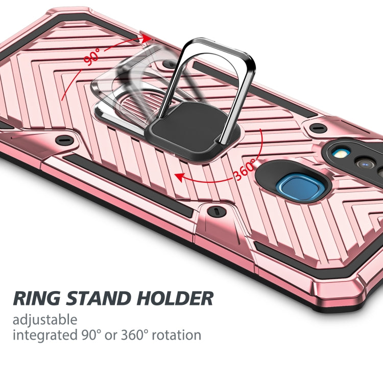 For Vivo Y17 Cool Armor PC + TPU Shockproof Case with 360 Degree Rotation Ring Holder