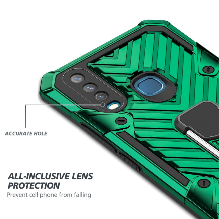 For Vivo Y17 Cool Armor PC + TPU Shockproof Case with 360 Degree Rotation Ring Holder