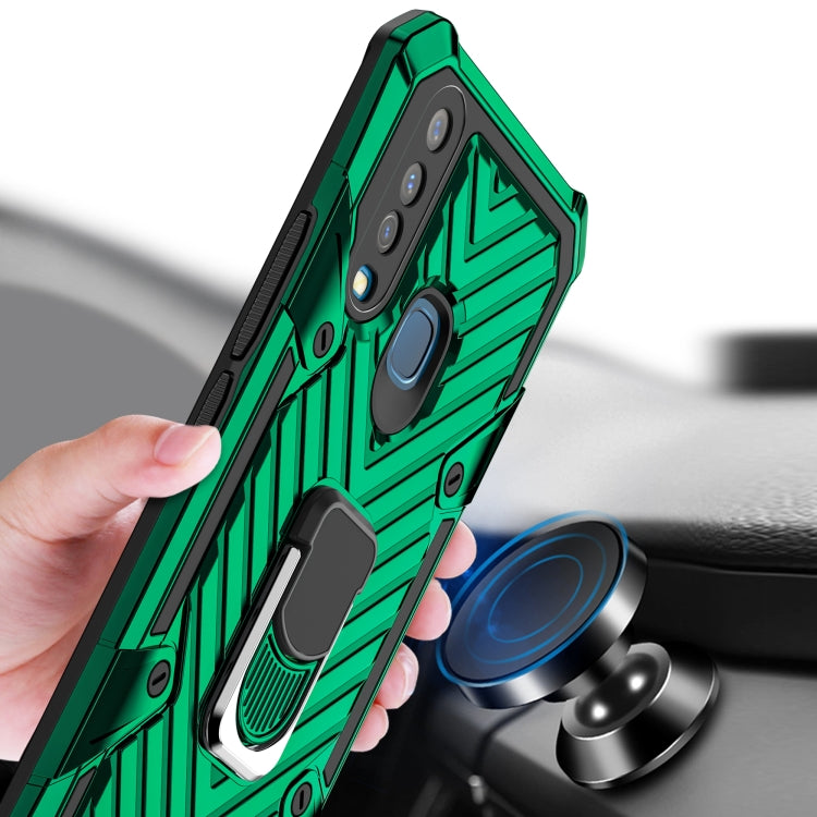 For Vivo Y17 Cool Armor PC + TPU Shockproof Case with 360 Degree Rotation Ring Holder