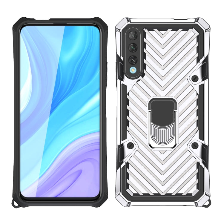For Huawei Y9s Cool Armor PC + TPU Shockproof Case with 360 Degree Rotation Ring Holder