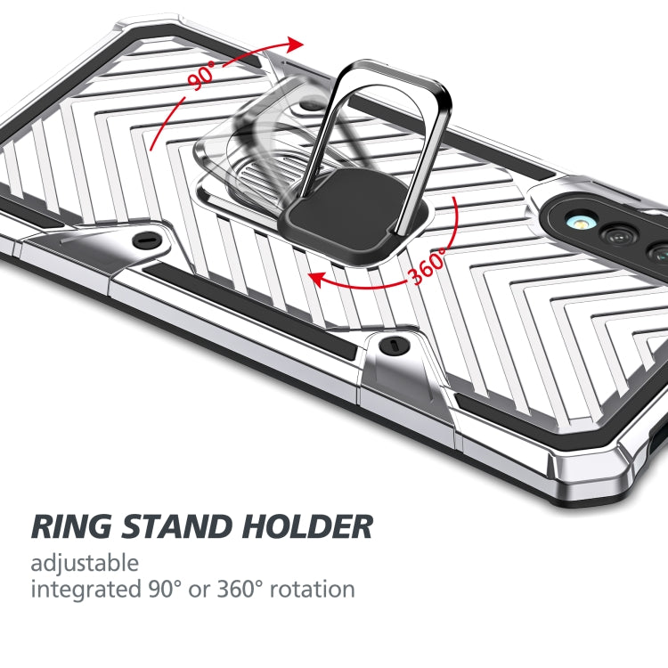 For Huawei Y9s Cool Armor PC + TPU Shockproof Case with 360 Degree Rotation Ring Holder