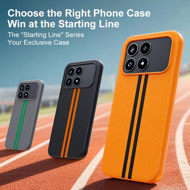 For Redmi K90 Pro Max / Poco F8 Ultra 5G Boundless Rock Sand Starting Line Series Contrast Color Magnetic Phone Case