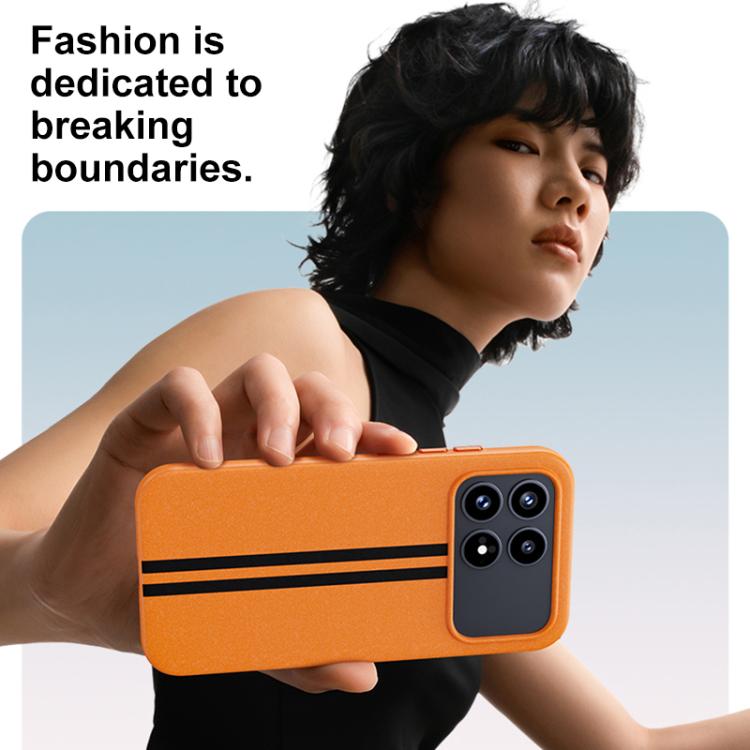 For Redmi K90 Pro Max / Poco F8 Ultra 5G Boundless Rock Sand Starting Line Series Contrast Color Magnetic Phone Case