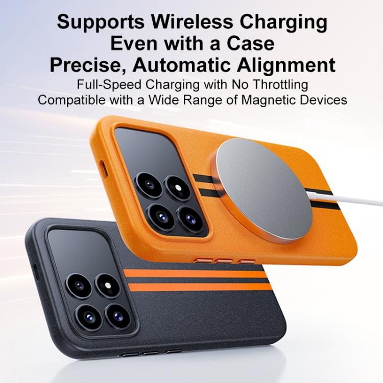 For Redmi K90 Pro Max / Poco F8 Ultra 5G Boundless Rock Sand Starting Line Series Contrast Color Magnetic Phone Case