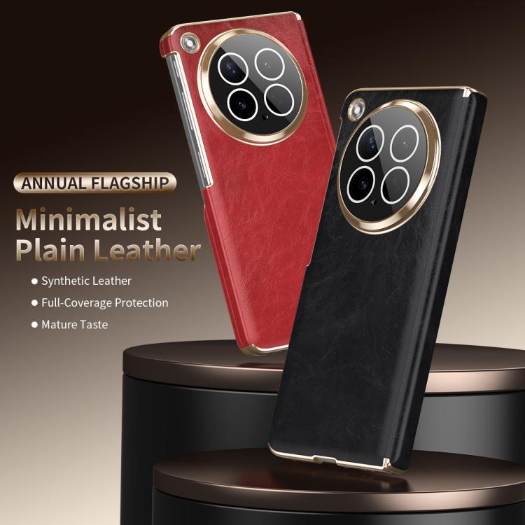 For OPPO Find N6 Foldable Magnetic Oil-Wax Texture Vegan Leather Phone Case