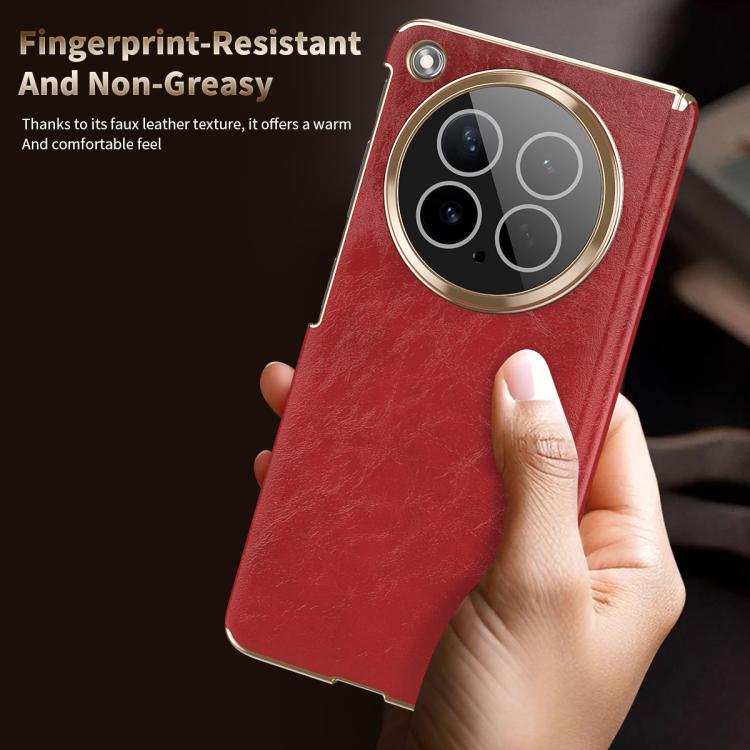 For OPPO Find N6 Foldable Magnetic Oil-Wax Texture Vegan Leather Phone Case