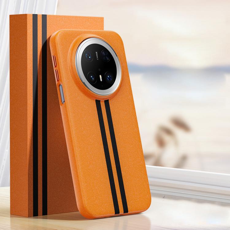For Huawei Mate 70 Pro / Mate 70 Pro+ Boundless Rock Sand Starting Line Series Contrast Color Magnetic Phone Case