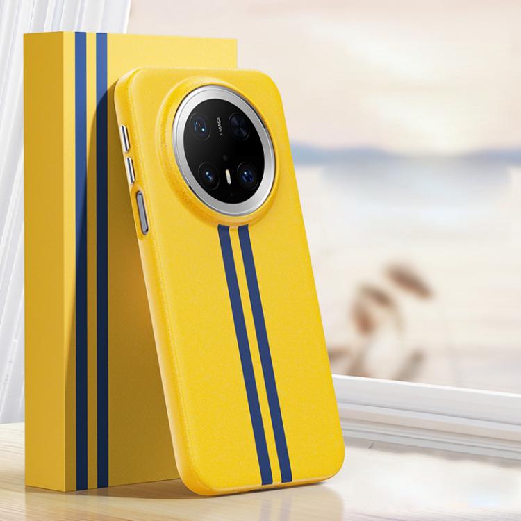 For Huawei Mate 70 Pro / Mate 70 Pro+ Boundless Rock Sand Starting Line Series Contrast Color Magnetic Phone Case
