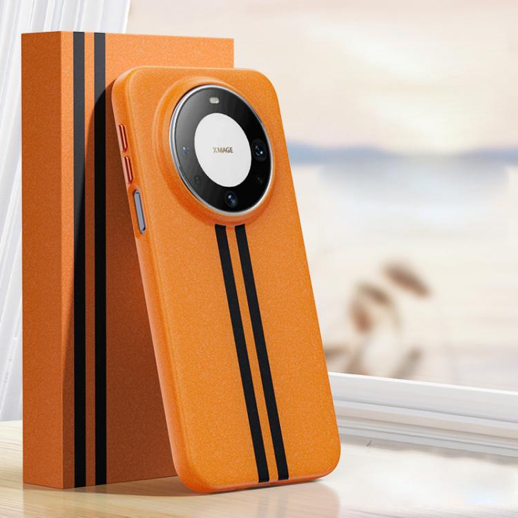 For Huawei Mate 60 Pro / Mate 60 Pro+ Boundless Rock Sand Starting Line Series Contrast Color Magnetic Phone Case