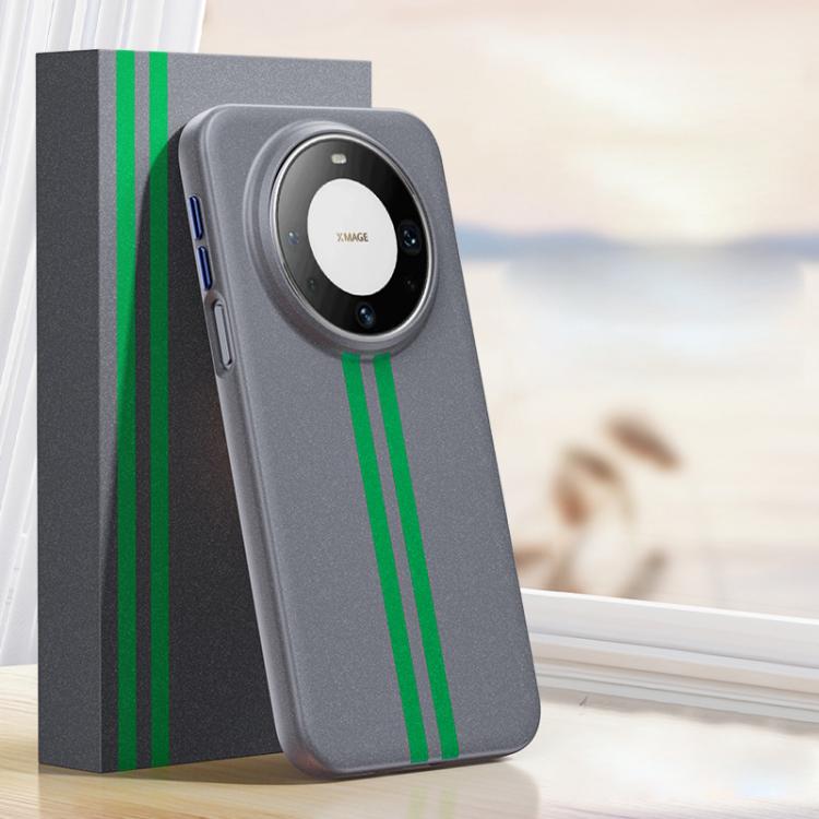 For Huawei Mate 60 Pro / Mate 60 Pro+ Boundless Rock Sand Starting Line Series Contrast Color Magnetic Phone Case