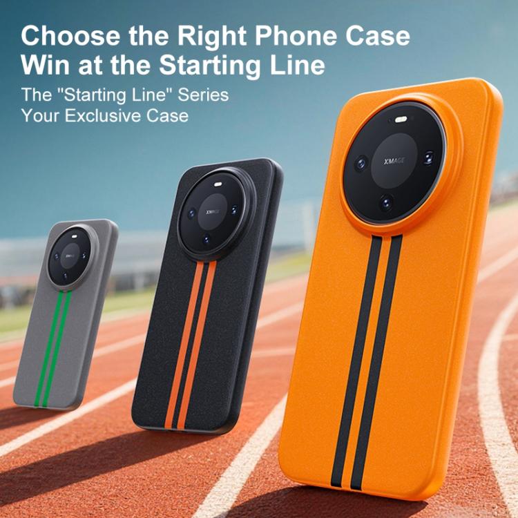 For Huawei Mate 80 / Mate 80 Pro Boundless Rock Sand Starting Line Series Contrast Color Magnetic Phone Case