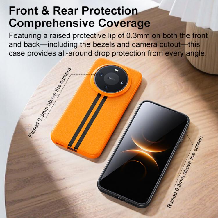 For Huawei Mate 80 / Mate 80 Pro Boundless Rock Sand Starting Line Series Contrast Color Magnetic Phone Case