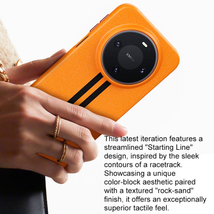 For Huawei Mate 80 Pro Max Boundless Rock Sand Starting Line Series Contrast Color Magnetic Phone Case