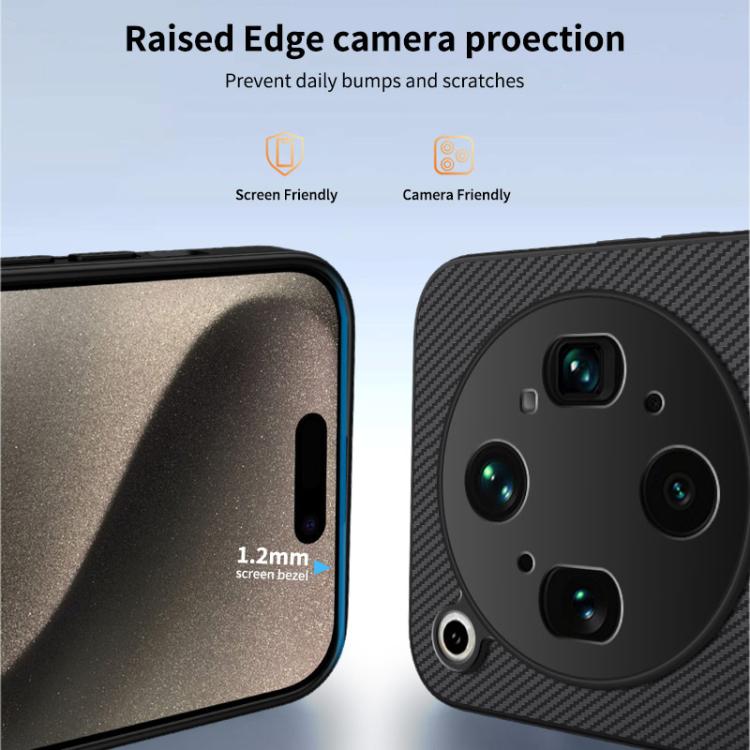 For OPPO Find X9 Ultra 5G WANLONFENG TQ1 Series Magnetic Carbon Fiber Texture Phone Case with 2pcs Screen Films