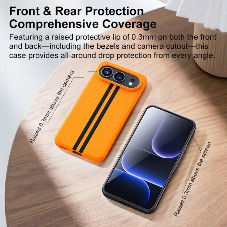 For Honor 500 / 500 Pro Global 155.8mm Boundless Rock Sand Starting Line Series Contrast Color Magnetic Phone Case
