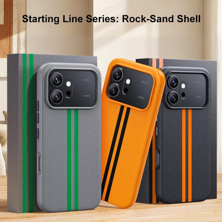 For Honor 600 / 600 Global Boundless Rock Sand Starting Line Series Contrast Color Magnetic Phone Case