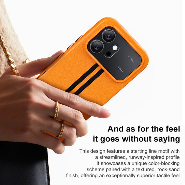 For Honor 600 / 600 Global Boundless Rock Sand Starting Line Series Contrast Color Magnetic Phone Case