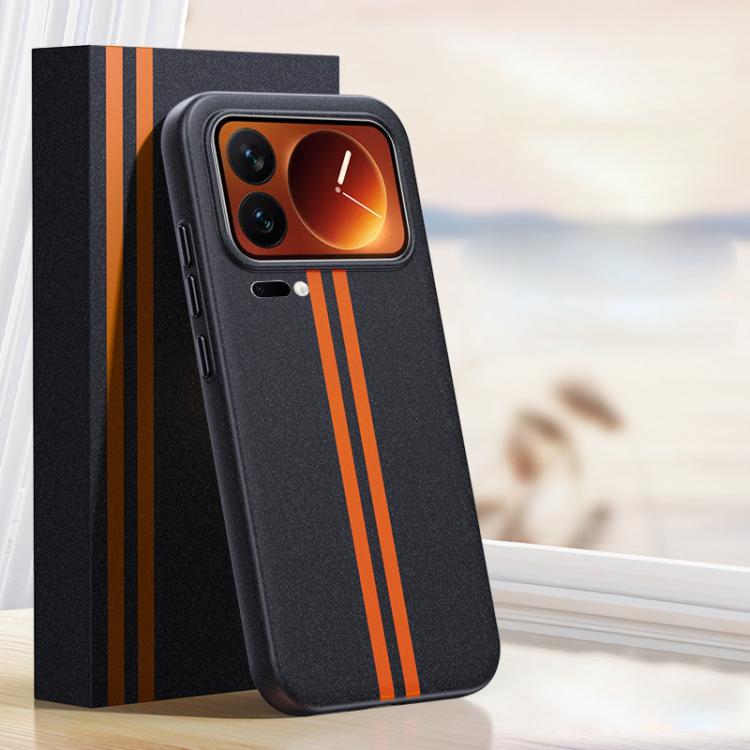 For Xiaomi 17 Pro Max Boundless Rock Sand Starting Line Series Contrast Color Magnetic Phone Case