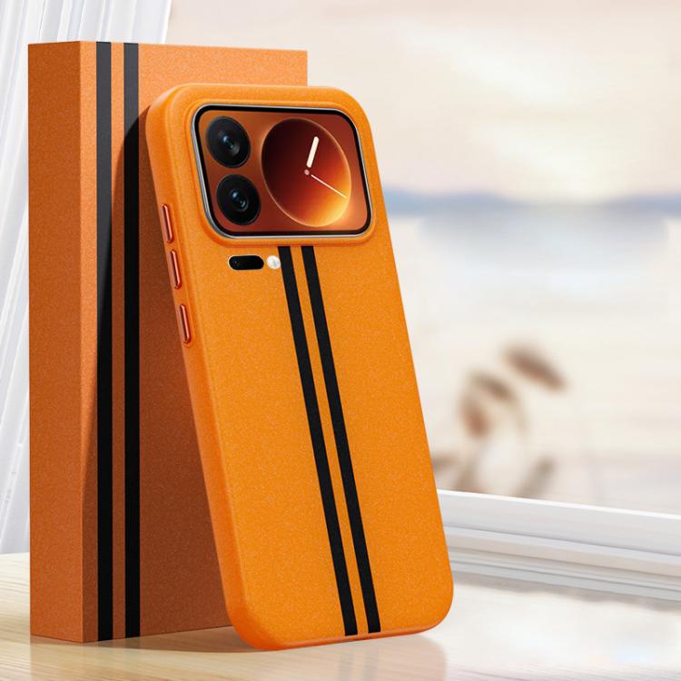For Xiaomi 17 Pro Boundless Rock Sand Starting Line Series Contrast Color Magnetic Phone Case
