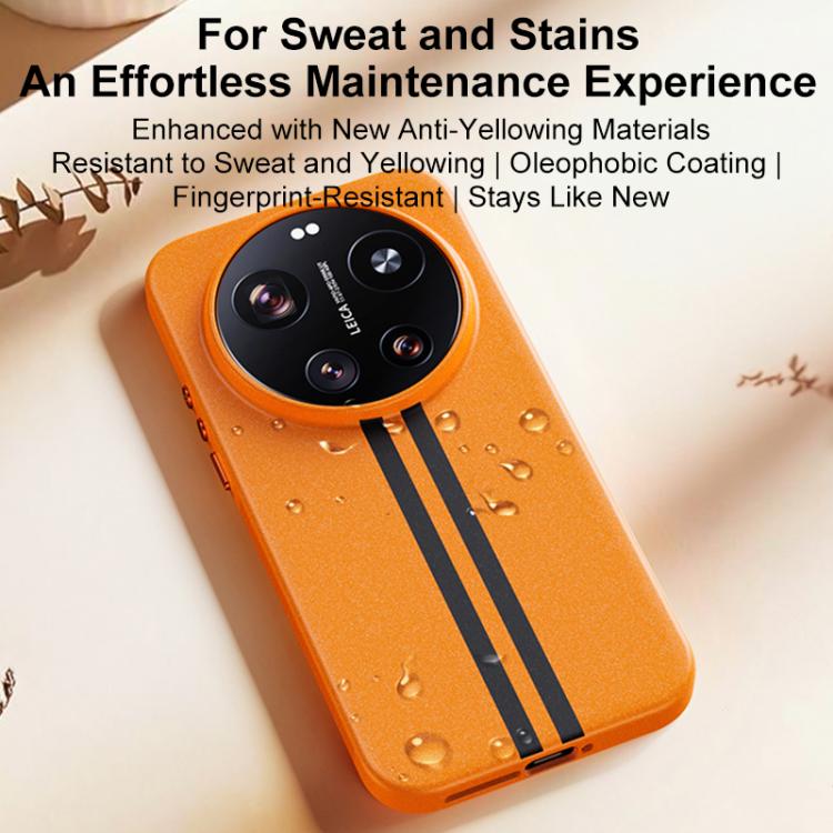 For Xiaomi 17 Boundless Rock Sand Starting Line Series Contrast Color Magnetic Phone Case