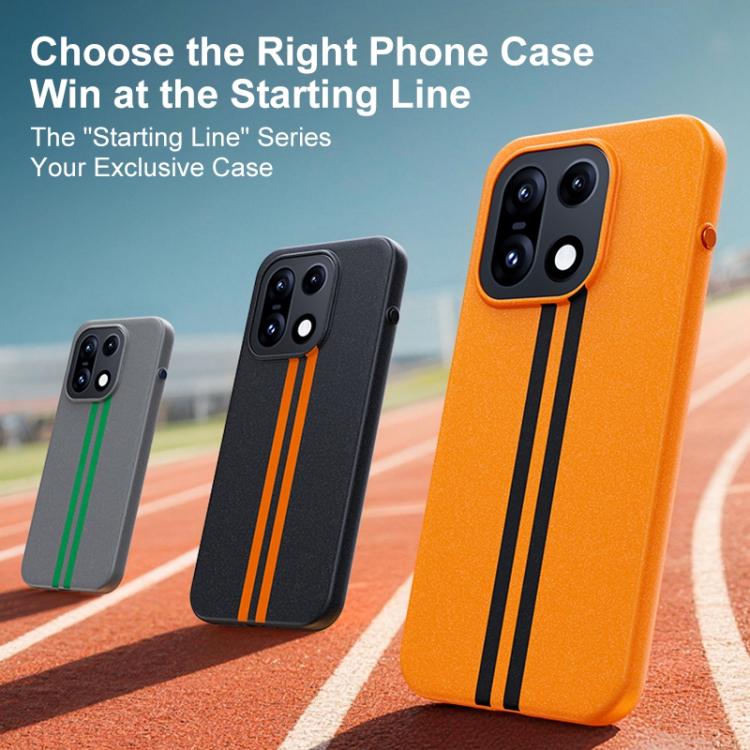 For OnePlus 15 Boundless Rock Sand Starting Line Series Contrast Color Magnetic Phone Case