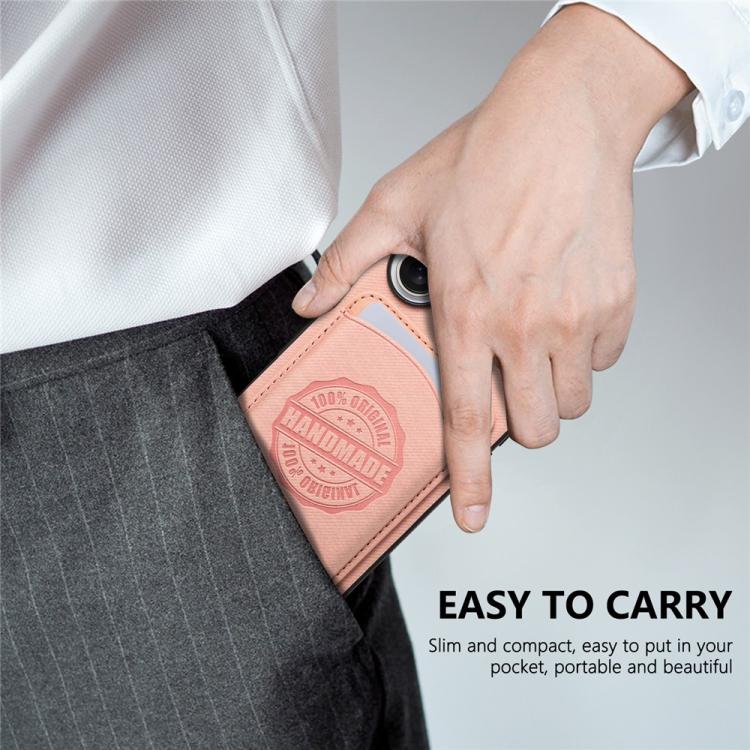 For iPhone 17 Pro Max Twill Texture Vegan Leather Magnetic Phone Cover with Detachable Card Holder