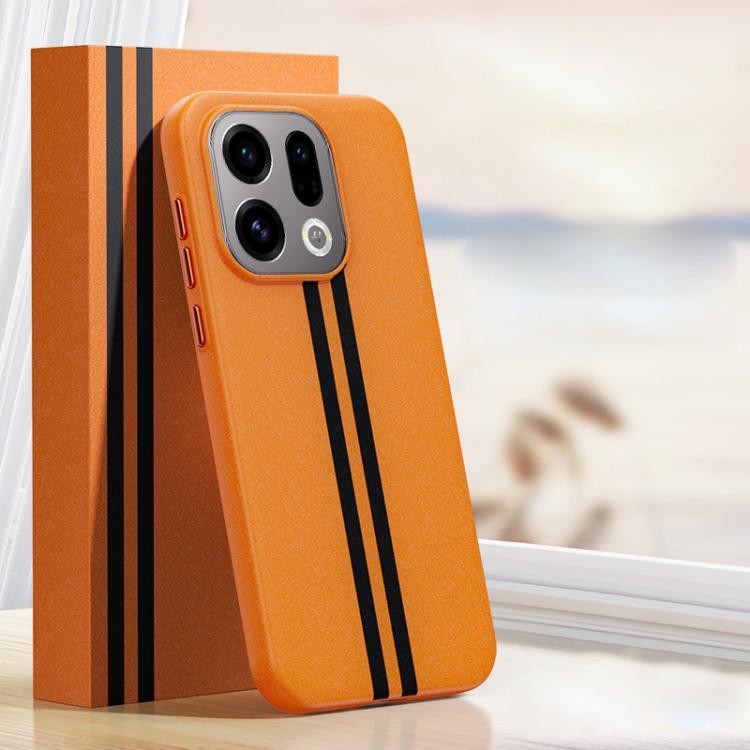 For OPPO Find X9 Boundless Rock Sand Starting Line Series Contrast Color Magnetic Phone Case