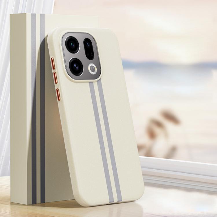 For OPPO Find X9 Boundless Rock Sand Starting Line Series Contrast Color Magnetic Phone Case