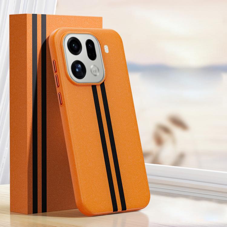 For OPPO Find X9 Pro Boundless Rock Sand Starting Line Series Contrast Color Magnetic Phone Case