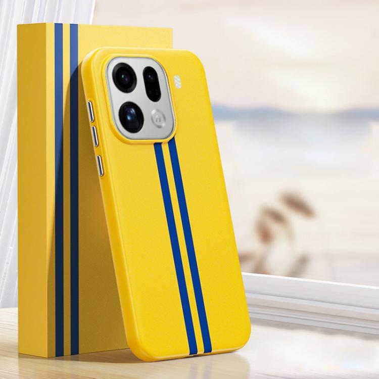 For OPPO Find X9 Pro Boundless Rock Sand Starting Line Series Contrast Color Magnetic Phone Case