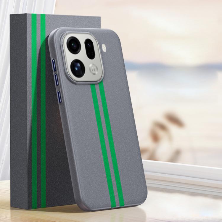 For OPPO Find X9 Pro Boundless Rock Sand Starting Line Series Contrast Color Magnetic Phone Case