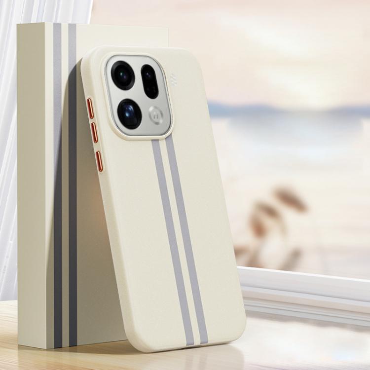 For OPPO Find X9 Pro Boundless Rock Sand Starting Line Series Contrast Color Magnetic Phone Case