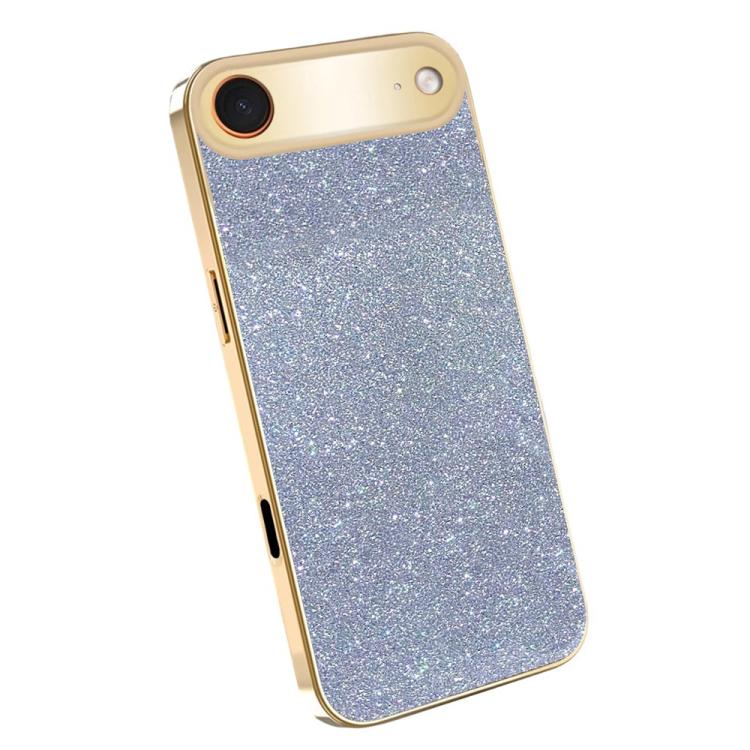 For iPhone Air Electroplating Frame Sparkling Glitter Shockproof Phone Case