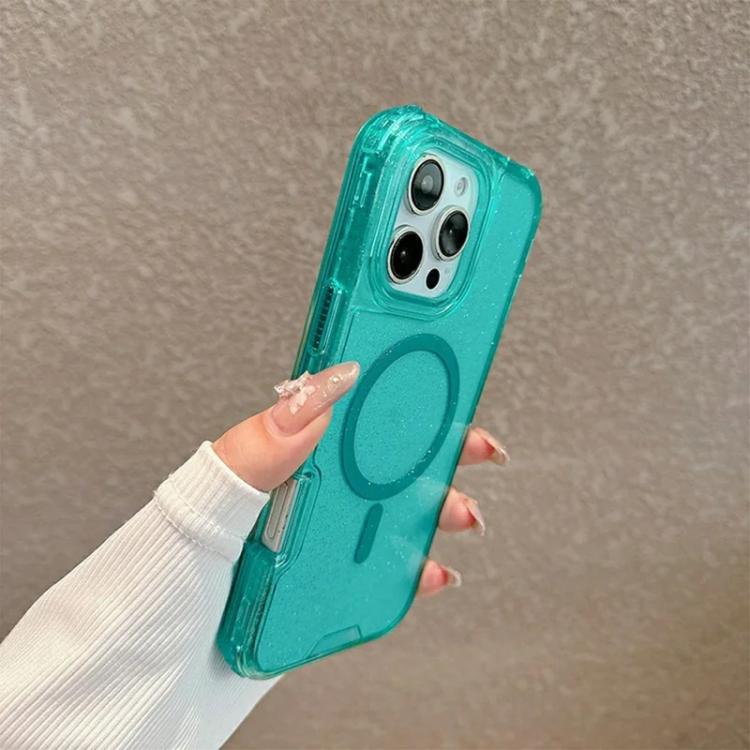 For iPhone 11 Detachable 3 in 1 Glitter Magnetic Phone Case