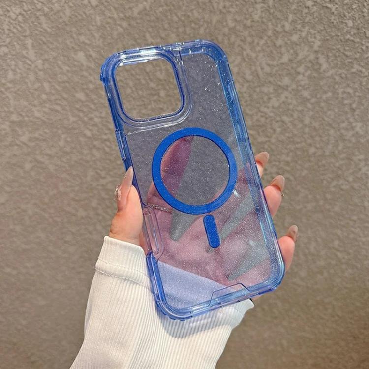 For iPhone 11 Detachable 3 in 1 Glitter Magnetic Phone Case