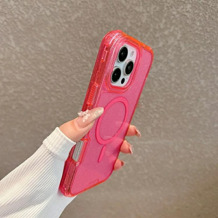 For iPhone 14 / 13 Detachable 3 in 1 Glitter Magnetic Phone Case