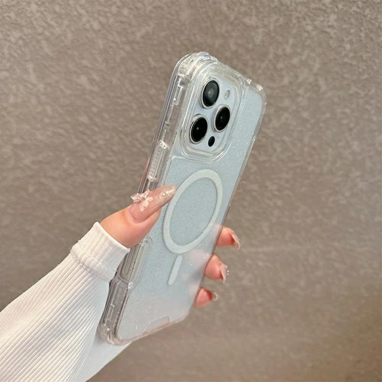 For iPhone 13 Pro Detachable 3 in 1 Glitter Magnetic Phone Case