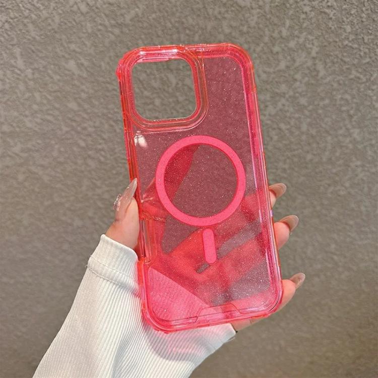 For iPhone 15 Plus / 14 Plus Detachable 3 in 1 Glitter Magnetic Phone Case