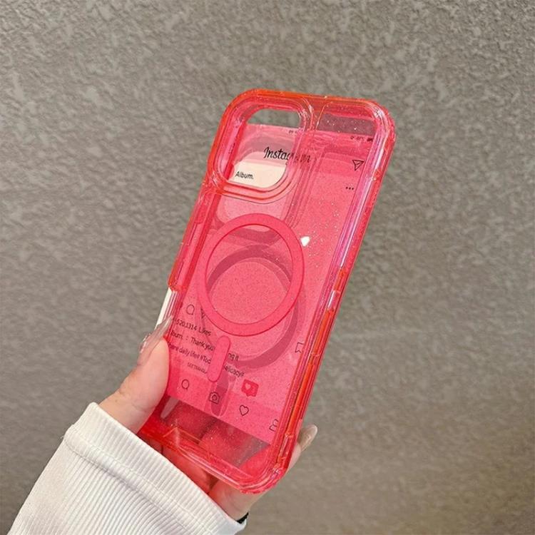 For iPhone 14 Pro Max Detachable 3 in 1 Glitter Magnetic Phone Case