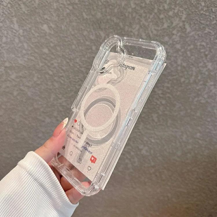 For iPhone 16 Detachable 3 in 1 Glitter Magnetic Phone Case